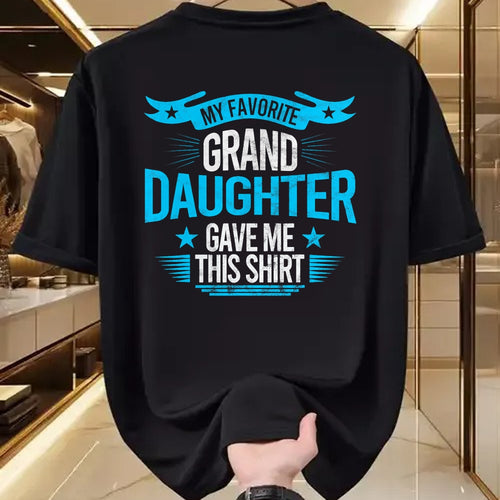 Best Grandpa Shirt, Proud Grandpa Unisex T-Shirt/Hoodie/Sweatshirt HLT00 - My Favorite Granddaughter Gave Me Grandparent T shirt gift T-Shirt (1)