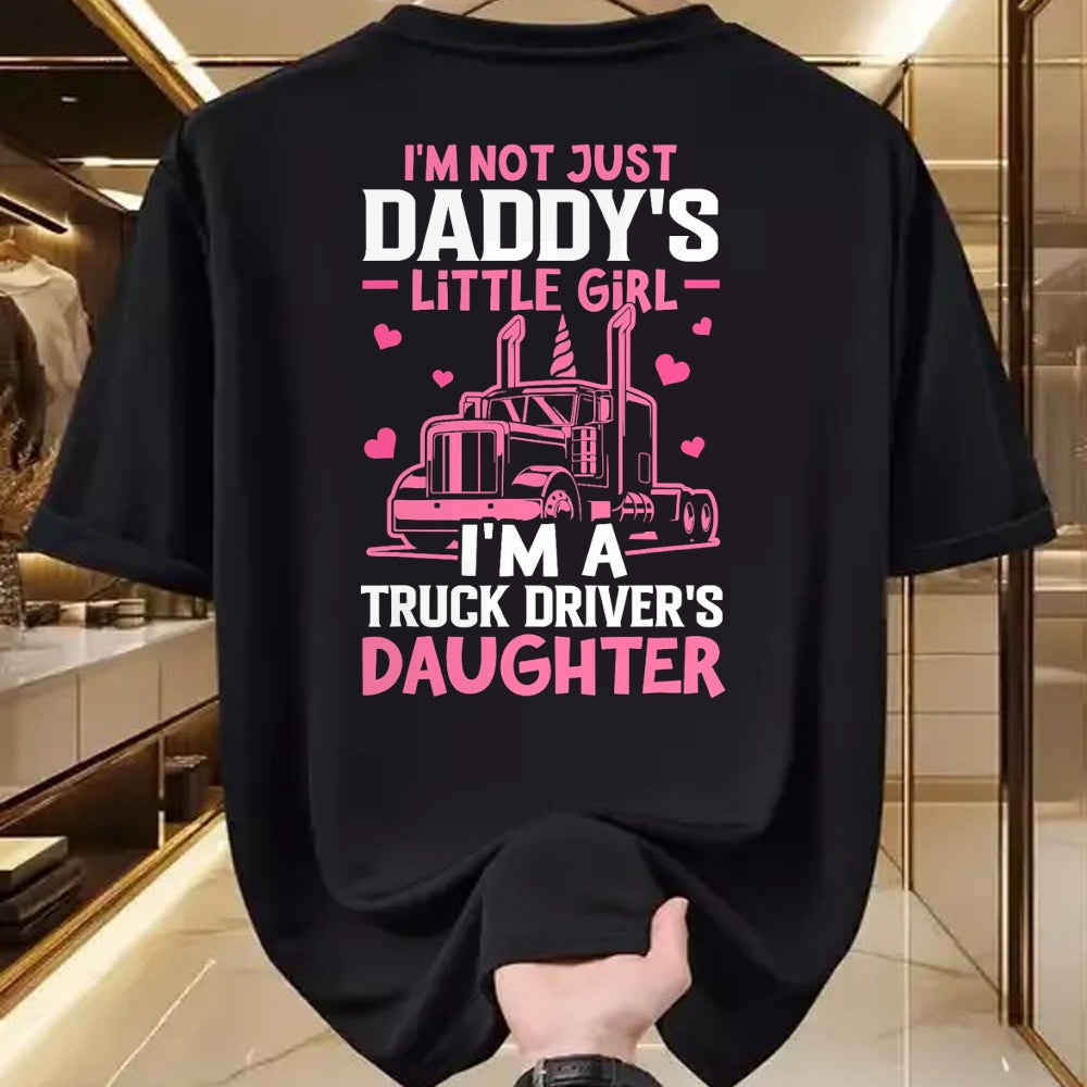 Best Truck Driver Life Shirt, Funny Trucker UnisexT-Shirt/Hoodie/Sweatshirt HLT00 - I'm A Truck Driver's Daughter Trucker Girl T-Shirt