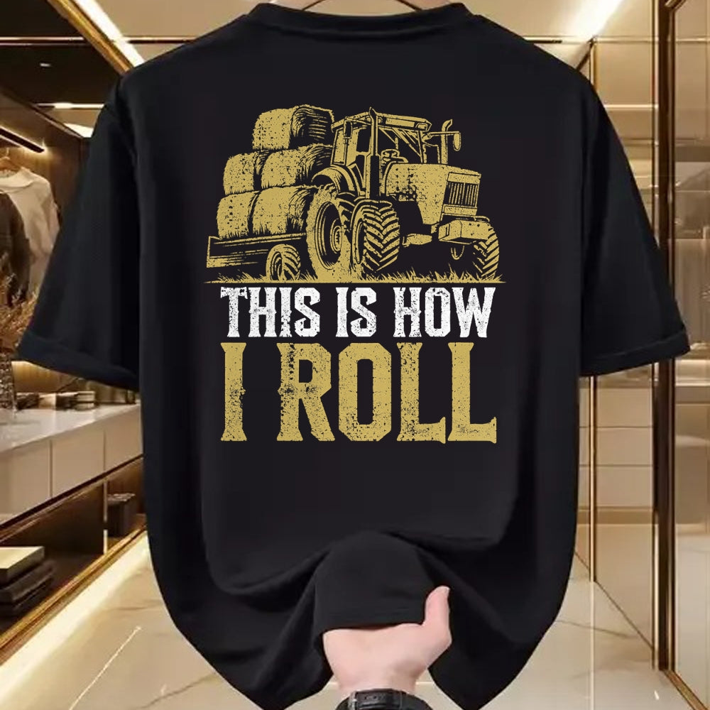 Best Farmer Life Shirt, Funny Farmer UnisexT-Shirt/Hoodie/Sweatshirt HLT00 - Hay Season - This is How I Roll - Tractor Farmer T-Shirt