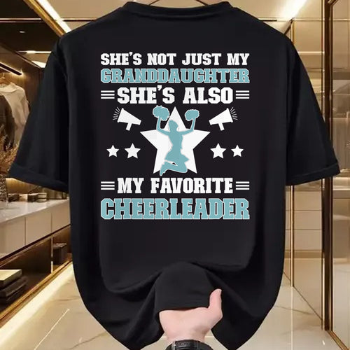 Best Grandpa Shirt, Proud Grandpa Unisex T-Shirt/Hoodie/Sweatshirt HLT00 - My Granddaughter Cheer Grandpa Of A Cheerleader Grandfather T-Shirt