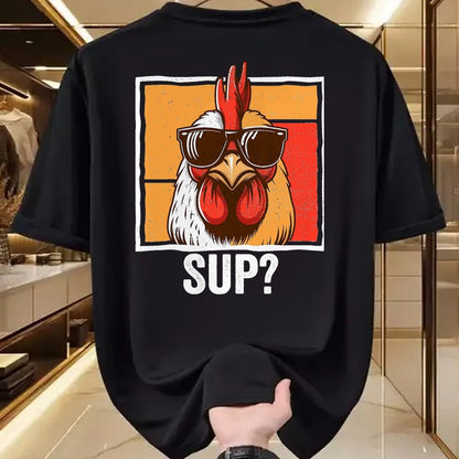 Best Farmer Life Shirt, Funny Farmer UnisexT-Shirt/Hoodie/Sweatshirt HLT00 - Chicken Sunglasses Animal Farm Funny for Farmer Men Women T-Shirt, Men, Black, 3X-Large