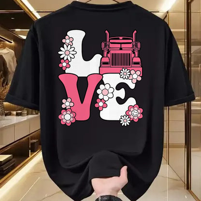 Best Truck Driver Life Shirt, Funny Trucker UnisexT-Shirt/Hoodie/Sweatshirt HLT00 - Cute Truck Love Semi Truck Driver Trucker Women Girls Kids T-Shirt