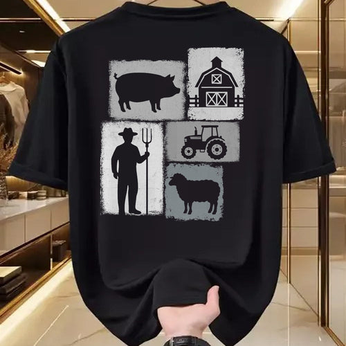 Best Farmer Life Shirt, Funny Farmer UnisexT-Shirt/Hoodie/Sweatshirt HLT00 - Farmer Vintage Collage Farming Rancher Cowboy Farm Owner T-Shirt
