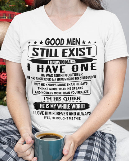 October - Good men Still Exist - gift for your girlfriend, wife from Husband - HLT10 (SKU-GM-10)