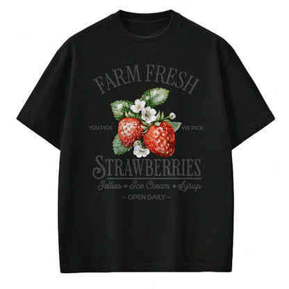 Best Farmer Life Shirt, Funny Farmer UnisexT-Shirt/Hoodie/Sweatshirt HLT00 - Farm Fresh Strawberries Vintage Strawberry Farmers Farm T-Shirt