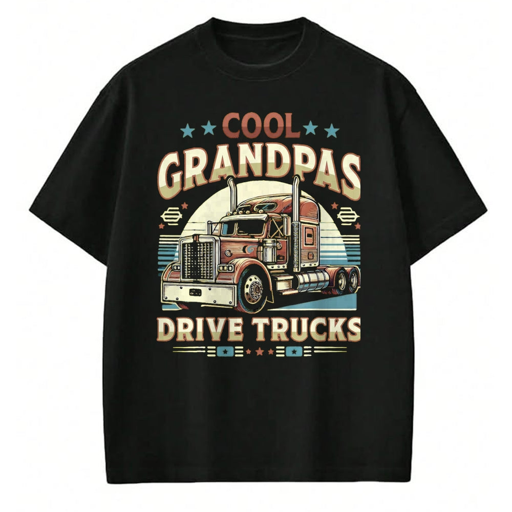Best Truck Driver Life Shirt, Funny Trucker UnisexT-Shirt/Hoodie/Sweatshirt HLT00 - Cool Grandpas Drive Trucks Trucker Truck Driver Outfit T-Shirt, Men, Black, 3X-Large