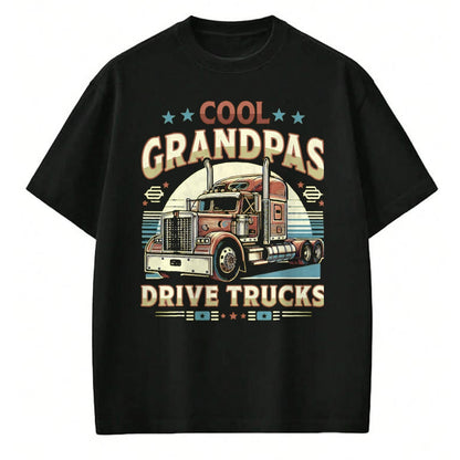 Best Truck Driver Life Shirt, Funny Trucker UnisexT-Shirt/Hoodie/Sweatshirt HLT00 - Cool Grandpas Drive Trucks Trucker Truck Driver Outfit T-Shirt, Men, Black, 3X-Large