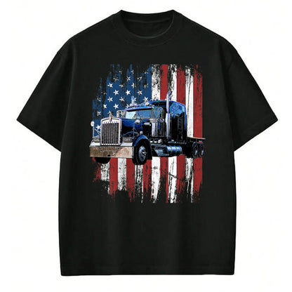 Best Truck Driver Life Shirt, Funny Trucker UnisexT-Shirt/Hoodie/Sweatshirt HLT00 - Trucker American Flag Truck Driver Truck Driver Gift T-Shirt