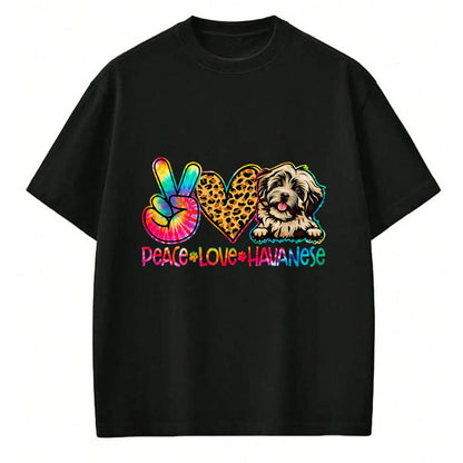 Dog Love Shirt, Dog Lover Gift T-Shirt/Hoodie/Sweatshirt HLT00 - Peace Love Rescue Dog Lover Parent Adopted Tie Dye T-Shirt