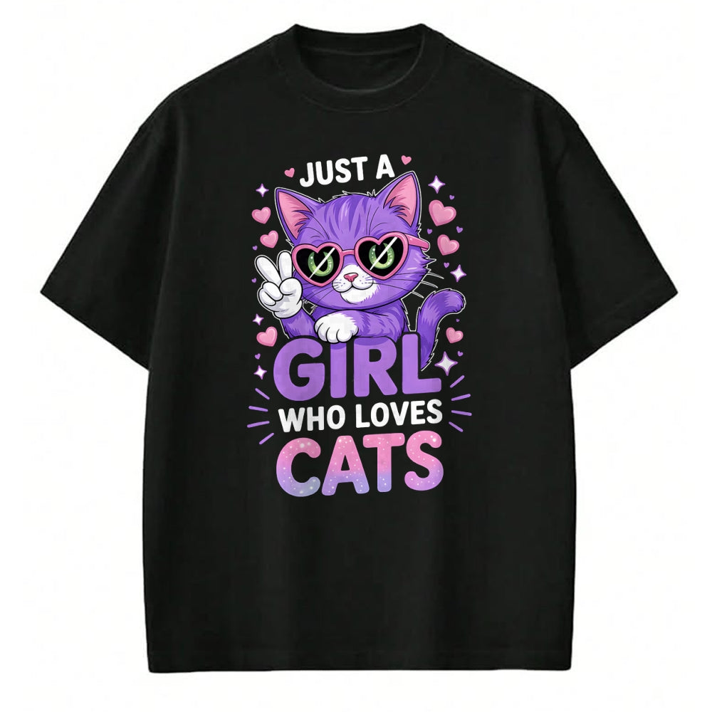 Cat Love Shirt, Funny Cat Lover Gift UnisexT-Shirt/Hoodie/Sweatshirt HLT00 - Girls Cat T-Shirt