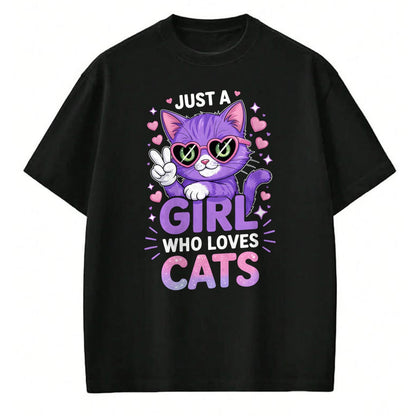 Cat Love Shirt, Funny Cat Lover Gift UnisexT-Shirt/Hoodie/Sweatshirt HLT00 - Girls Cat T-Shirt