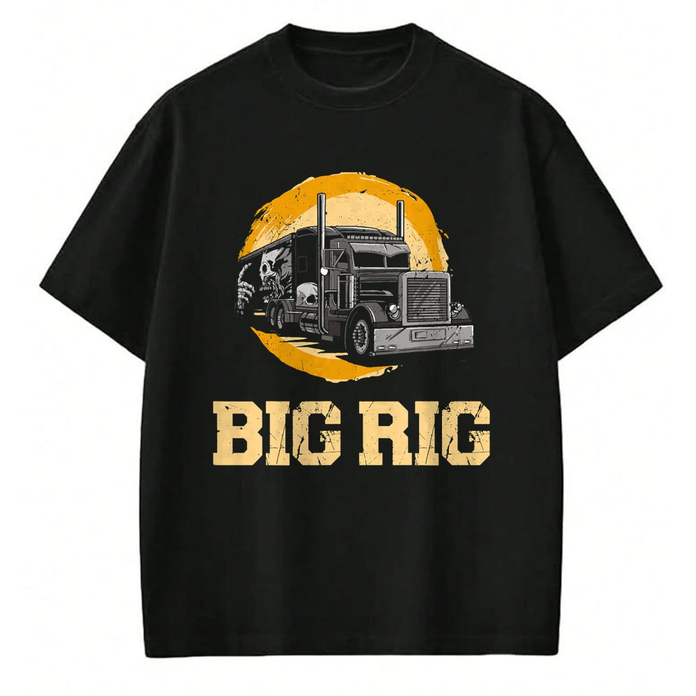 Best Truck Driver Life Shirt, Funny Trucker UnisexT-Shirt/Hoodie/Sweatshirt HLT00 - Trucker Truck Driver Vintage Big Rig T-Shirt (1)