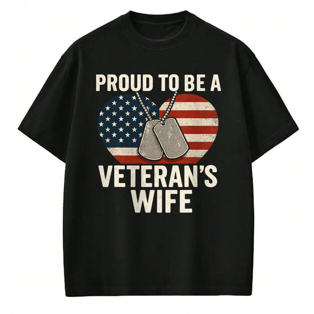 Proud Veteran Shirt, Funny Veteran UnisexT-Shirt/Hoodie/Sweatshirt HLT00 - Proud Veteran?€?s Wife Patriotic Veterans Day T-Shirt