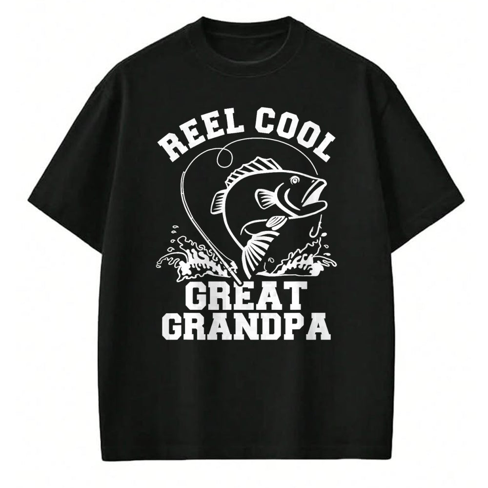 Best Grandpa Shirt, Proud Grandpa Unisex T-Shirt/Hoodie/Sweatshirt HLT00 - Reel cool great grandpa T-Shirt