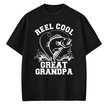Best Grandpa Shirt, Proud Grandpa Unisex T-Shirt/Hoodie/Sweatshirt HLT00 - Reel cool great grandpa T-Shirt