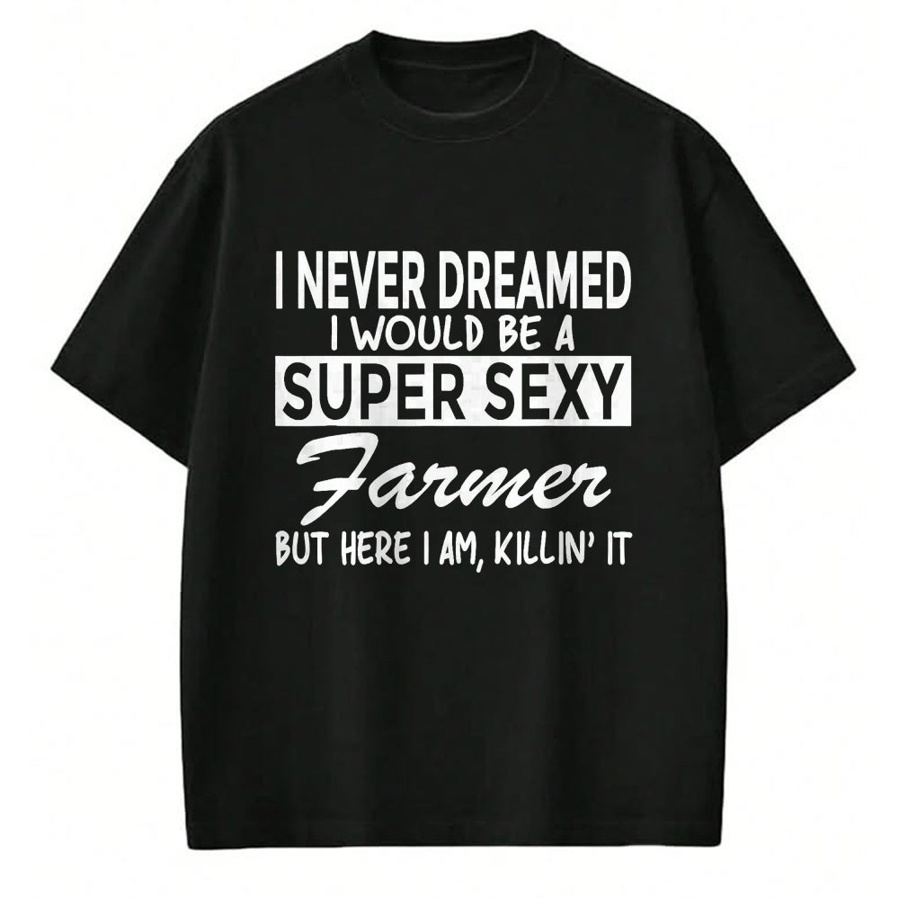 Best Farmer Life Shirt, Funny Farmer UnisexT-Shirt/Hoodie/Sweatshirt HLT00 - Super Sexy Farmer Funny Farm T-Shirt T-Shirt, Men, Black, 3X-Large