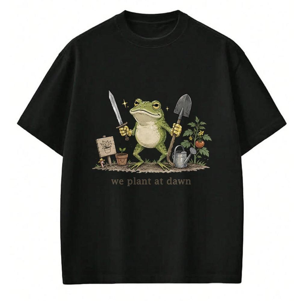 Best Farmer Life Shirt, Funny Farmer UnisexT-Shirt/Hoodie/Sweatshirt HLT00 - Women We Plant at Dawn Funny Gardening Frog Gardener Farmer T-Shirt