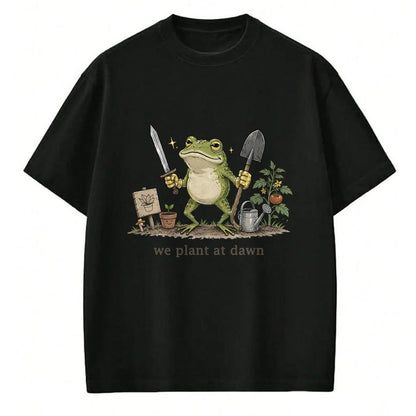 Best Farmer Life Shirt, Funny Farmer UnisexT-Shirt/Hoodie/Sweatshirt HLT00 - Women We Plant at Dawn Funny Gardening Frog Gardener Farmer T-Shirt