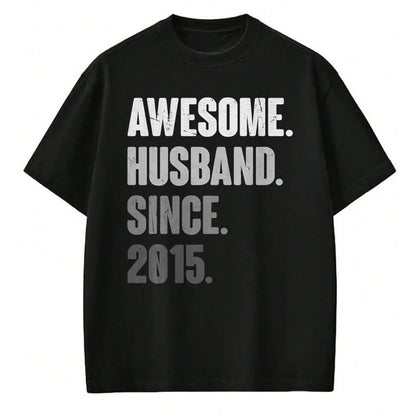 Best Wife Shirt, Wife and Husband Unisex T-Shirt/Hoodie/Sweatshirt HLT00 - 9th Year Wedding Anniversary Epic Awesome Husband Since 2015 T-Shirt