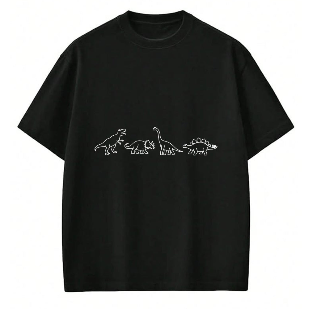 Best Dinosaur Lover Shirt, Funny Dinosaur UnisexT-Shirt/Hoodie/Sweatshirt HLT00 - Minimalist Cute Dino & Dinosaur Family (Dinos) T-Shirt