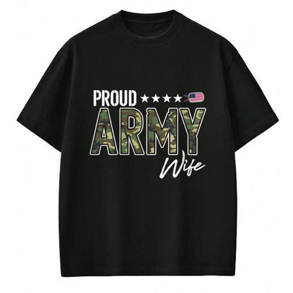 Best Wife Shirt, Wife and Husband Unisex T-Shirt/Hoodie/Sweatshirt HLT00 - Gift for wife T shirt, lucky wife   OCP Proud Army Wife Pullover Hoodie