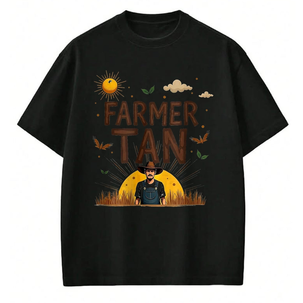 Best Farmer Life Shirt, Funny Farmer UnisexT-Shirt/Hoodie/Sweatshirt HLT00 - Farmer Tan Rustic Sun-Kissed Countryside T-Shirt