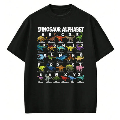 Best Dinosaur Lover Shirt, Funny Dinosaur UnisexT-Shirt/Hoodie/Sweatshirt HLT00 - Dinosaurs Alphabet Funny ABC Dino Identification Boys Girls T-Shirt