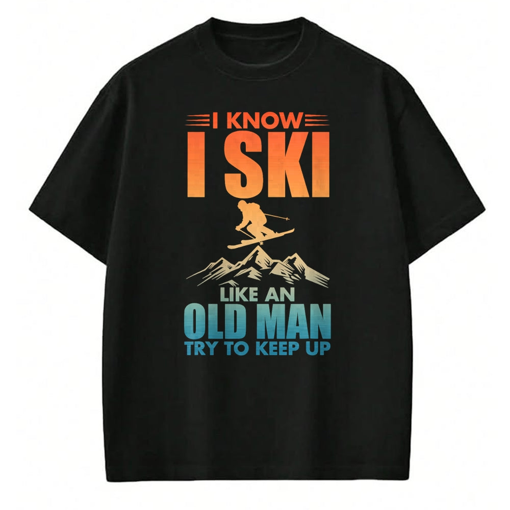 Best Grandpa Shirt, Proud Grandpa Unisex T-Shirt/Hoodie/Sweatshirt HLT00 -Best Ski Art For Grandpa Men Skiing Nordic Skier Skiing T-Shirt