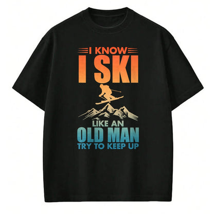 Best Grandpa Shirt, Proud Grandpa Unisex T-Shirt/Hoodie/Sweatshirt HLT00 -Best Ski Art For Grandpa Men Skiing Nordic Skier Skiing T-Shirt