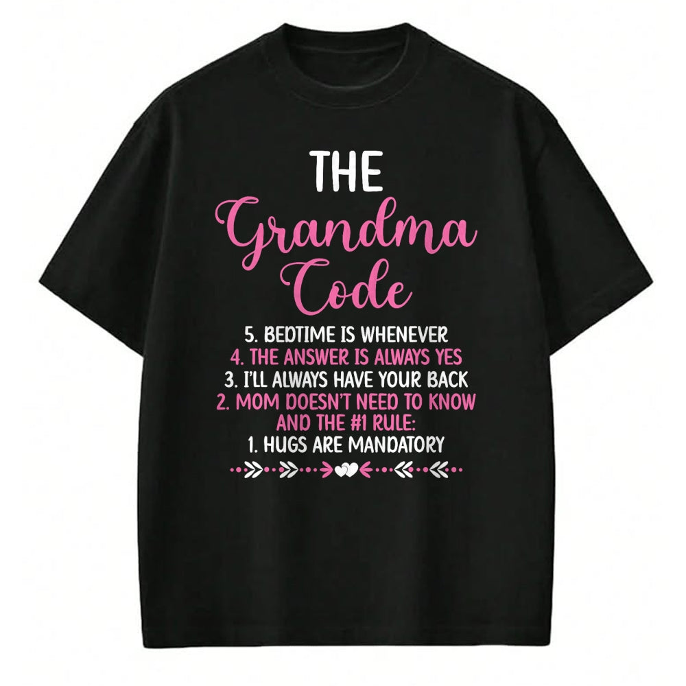 Best Grandma Shirt, Proud Grandma Unisex T-Shirt/Hoodie/Sweatshirt HLT00 - The Grandma Code Granny Grandmother Grandparent T-Shirt