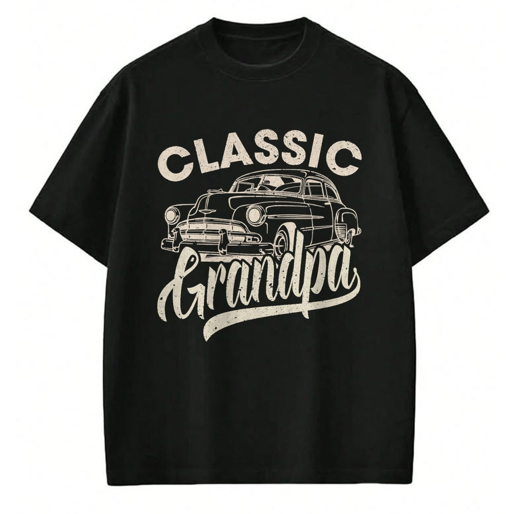 Best Grandpa Shirt, Proud Grandpa Unisex T-Shirt/Hoodie/Sweatshirt HLT00 -Classic Grandpa Funny Saying Car Lover Men Dad Papa Grandpa T-Shirt