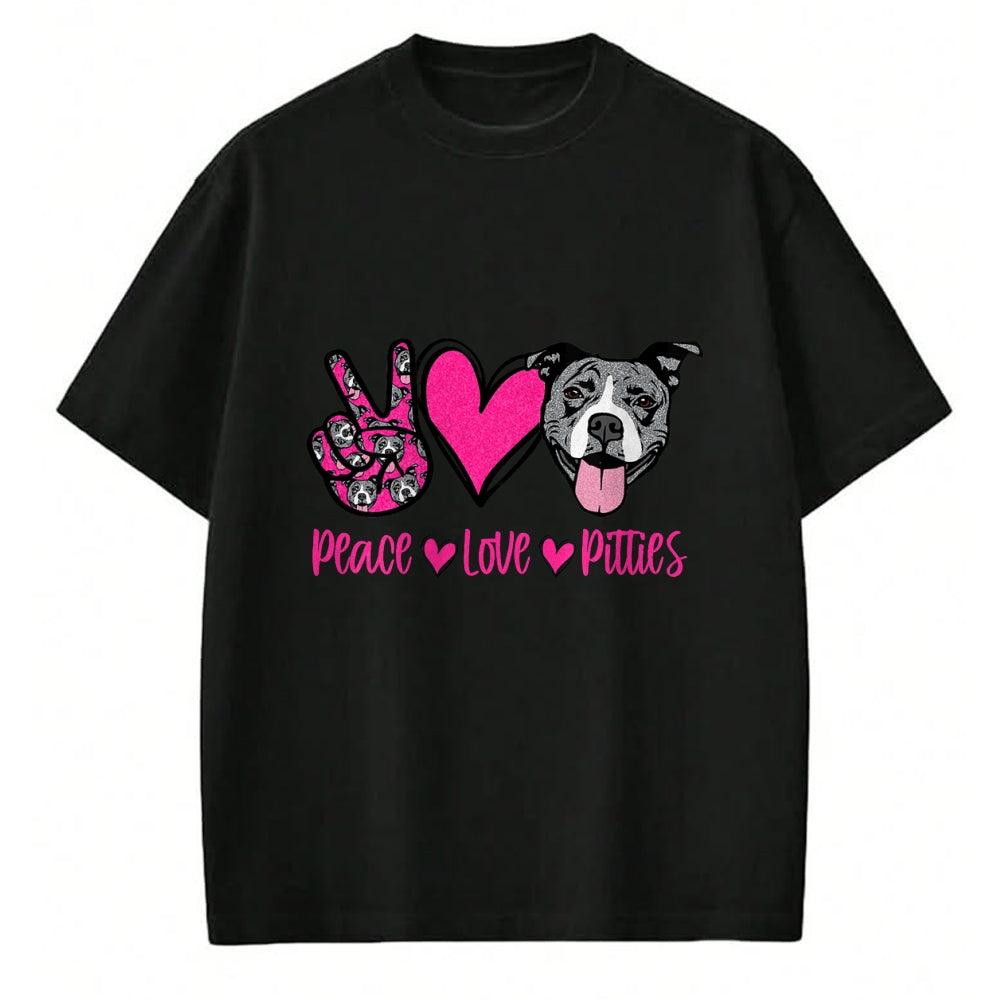 Dog Love Shirt, Dog Lover Gift T-Shirt/Hoodie/Sweatshirt HLT00 - Pit Bull Lives Matter Pittie Puppy Dog Mom Ladies Pitbull T-Shirt