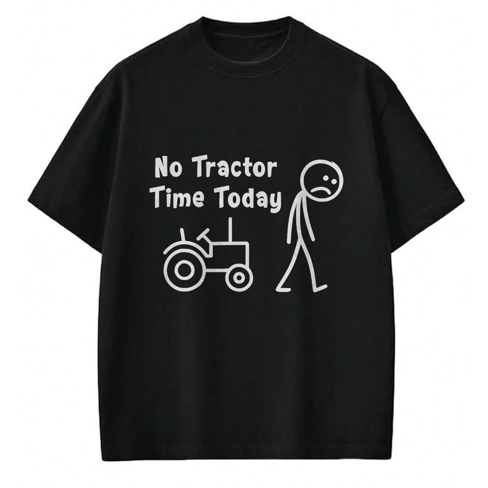 Best Farmer Life Shirt, Funny Farmer UnisexT-Shirt/Hoodie/Sweatshirt HLT00 - No Tractor Time Today Funny Farmer Stickman Minimalist Art T-Shirt