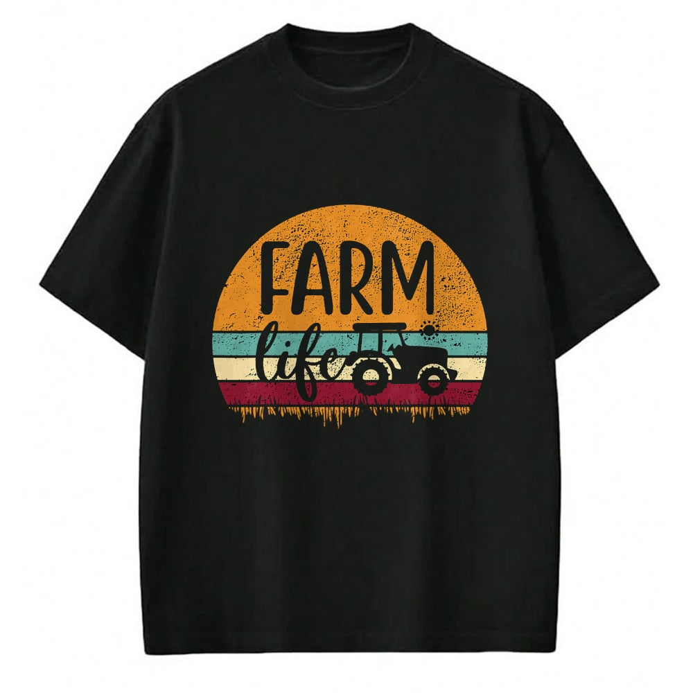 Best Farmer Life Shirt, Funny Farmer UnisexT-Shirt/Hoodie/Sweatshirt HLT00 - Retro Vintage Farm Life Farming Tractor Family Farmer Gift T-Shirt Small