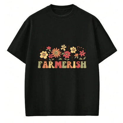 Best Farmer Life Shirt, Funny Farmer UnisexT-Shirt/Hoodie/Sweatshirt HLT00 - Farmerish Groovy Retro Floral Farmer Wife Daughter T-Shirt