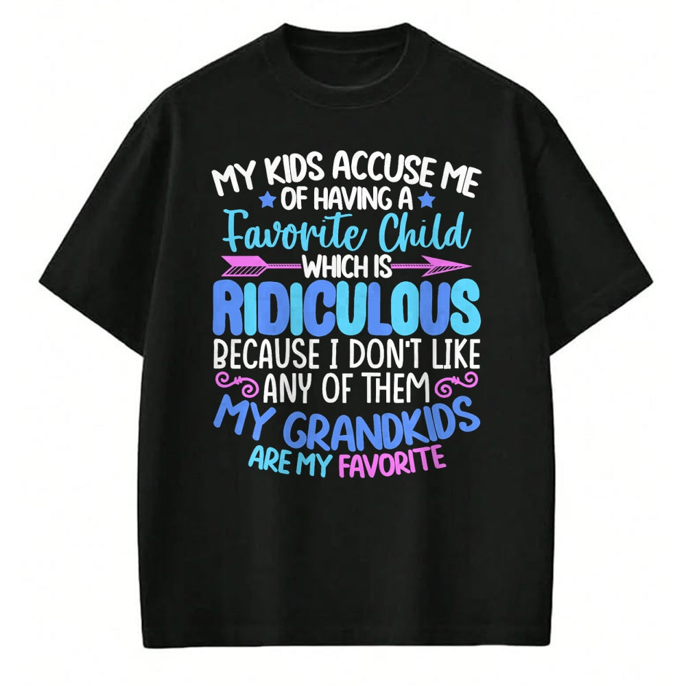Best Grandpa Shirt, Proud Grandpa Unisex T-Shirt/Hoodie/Sweatshirt HLT00 - My Grandkids Are Favorite Funny Family Grandpa Grandma T-Shirt