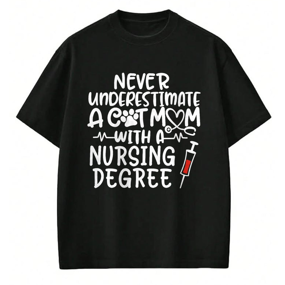 Funny Nurse Shirt, Nurse Unisex T-Shirt/Hoodie/Sweatshirt HLT00 - Nurse Cat Mom Nurse Life Cats and Nursing Gift T-Shirt