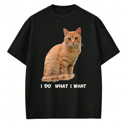Cat Love Shirt, Funny Cat Lover Gift UnisexT-Shirt/Hoodie/Sweatshirt HLT00 - I Make What I Want Funny Orange Tabby Cat Lovers T-Shirt, Men, Orange, XX-Large