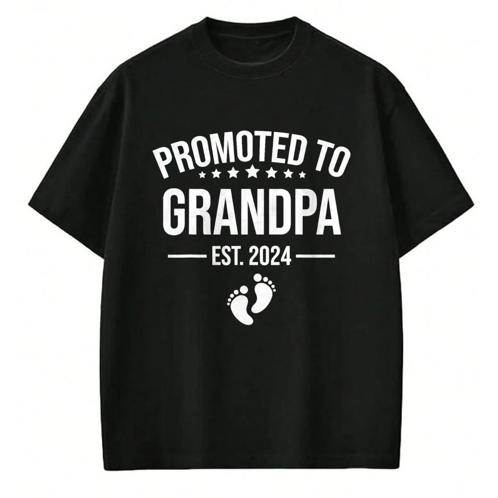 Best Grandpa Shirt, Proud Grandpa Unisex T-Shirt/Hoodie/Sweatshirt HLT00 - 1st Time Grandpa EST 2024 New First Grandpa 2024 T-Shirt (1)