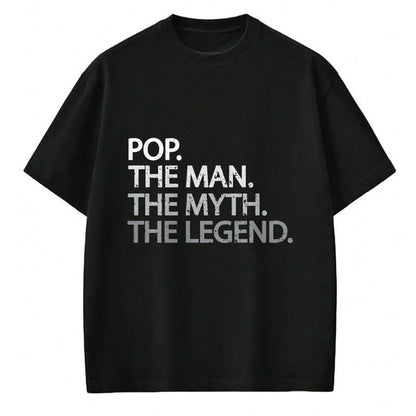 Best Grandpa Shirt, Proud Grandpa Unisex T-Shirt/Hoodie/Sweatshirt HLT00 -Cool Father, Dad & Grandpa Shirt - Pop The Man The Myth Tees T-Shirt
