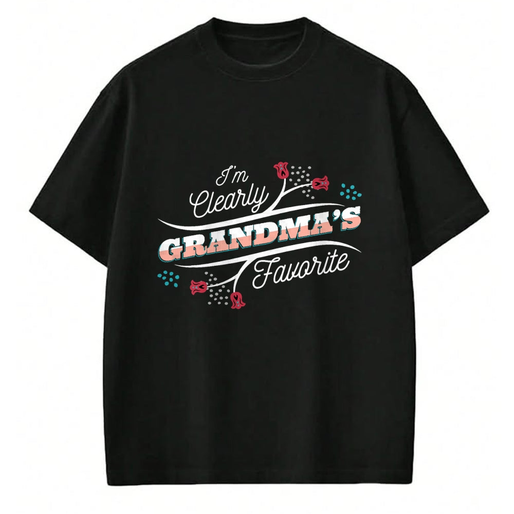 Best Grandpa Shirt, Proud Grandpa Unisex T-Shirt/Hoodie/Sweatshirt HLT00 -I'm Clearly Grandma's Favorite Granddaughter Grandma, T-Shirt