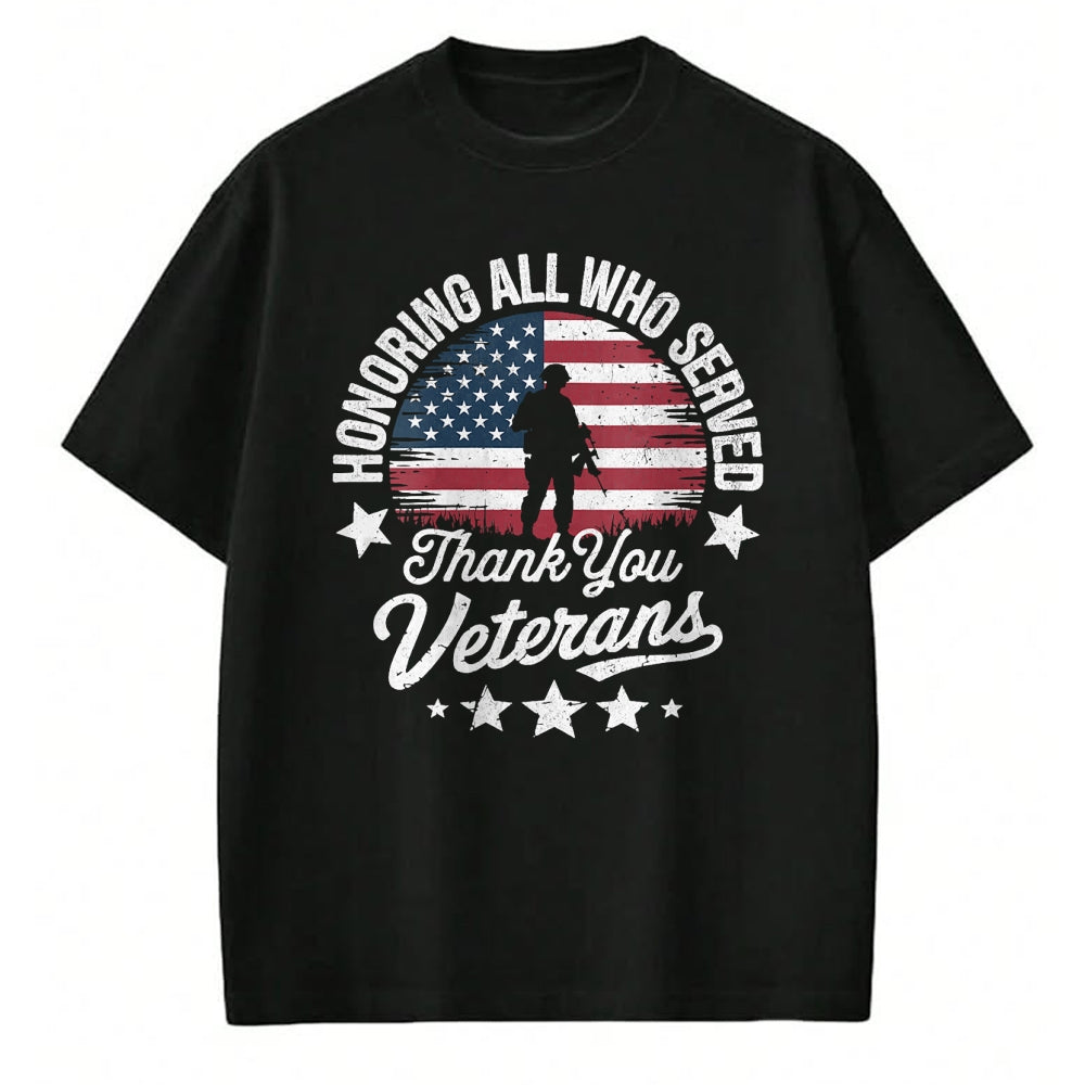 Proud Veteran Shirt, Funny Veteran UnisexT-Shirt/Hoodie/Sweatshirt HLT00 - Women_s Honoring All Who Served Thank You Veterans Day Memorial Day V-Neck T-Shirt