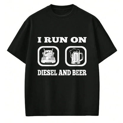 Best Truck Driver Life Shirt, Funny Trucker UnisexT-Shirt/Hoodie/Sweatshirt HLT00 - Truck Driver Saying Diesel & Beer Funny Trucker Lover T-Shirt