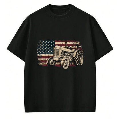 Best Farmer Life Shirt, Funny Farmer UnisexT-Shirt/Hoodie/Sweatshirt HLT00 - Farm Tractor Proud Farmer Patriotic American Flag Tractor T-Shirt