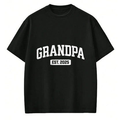 Best Grandpa Shirt, Proud Grandpa Unisex T-Shirt/Hoodie/Sweatshirt HLT00 - Promoted to Grandpa 2025 Grandfather Pregnancy Announcement T-Shirt