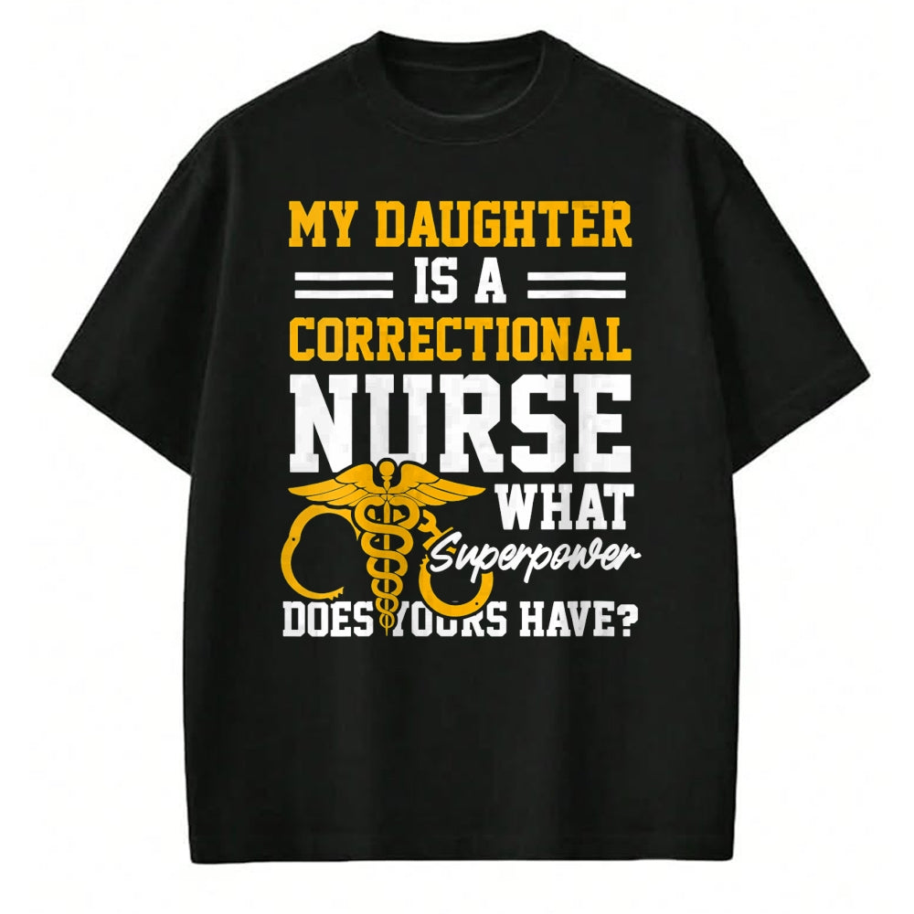 Funny Nurse Shirt, Nurse Unisex T-Shirt/Hoodie/Sweatshirt HLT00 - Womens Correctional Nurse Daughter Nursing RN V-Neck T-Shirt