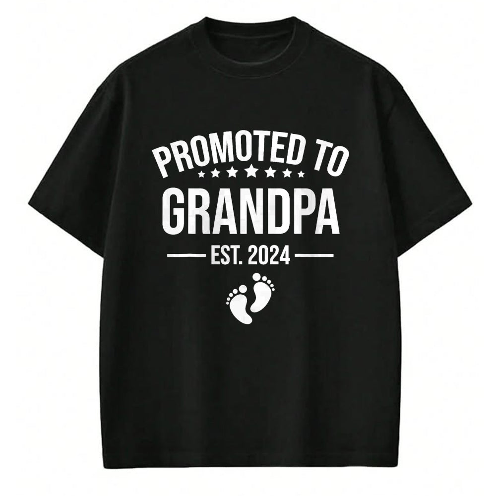 Best Grandpa Shirt, Proud Grandpa Unisex T-Shirt/Hoodie/Sweatshirt HLT00 - 1st Time Grandpa EST 2024 New First Grandpa 2024 T-Shirt