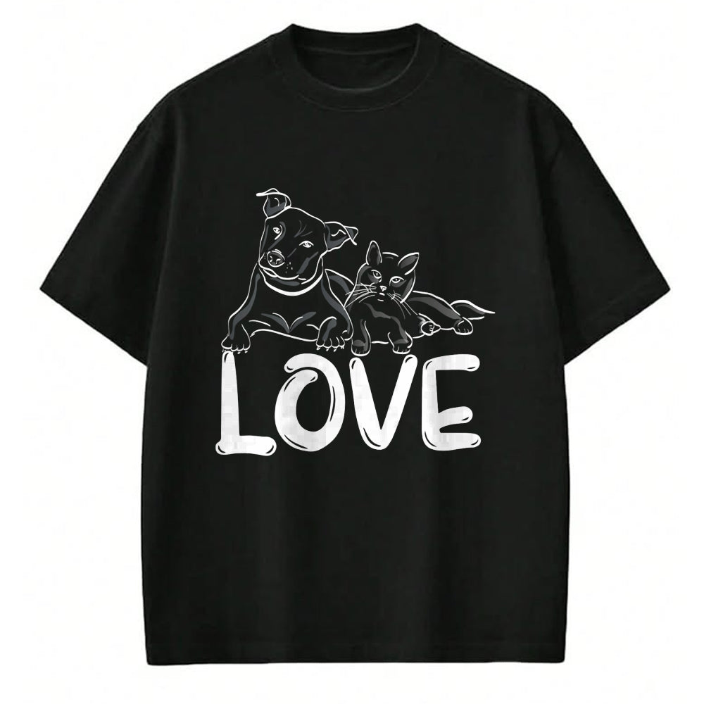 Cat Love Shirt, Funny Cat Lover Gift UnisexT-Shirt/Hoodie/Sweatshirt HLT00 - I Love My Cat Dog Animal Paws T-Shirt for Men Women Kids (1)