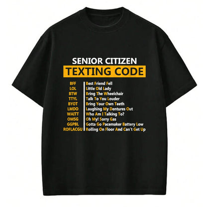 Best Grandpa Shirt, Proud Grandpa Unisex T-Shirt/Hoodie/Sweatshirt HLT00 - Funny Senior Citizen's Texting Code Design Gift for Grandpa T-Shirt
