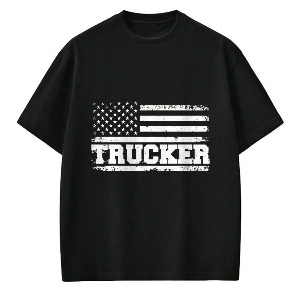 Best Truck Driver Life Shirt, Funny Trucker UnisexT-Shirt/Hoodie/Sweatshirt HLT00 - Truck Driver Trucker Us American Flag Patriotic T-Shirt